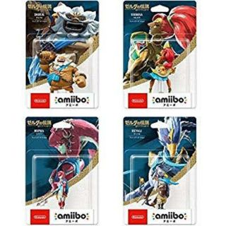 ニンテンドウ(任天堂)のアミーボ amiibo ゼルダ ダルケル ウルボザ ミファー リーバル 4体(家庭用ゲームソフト)