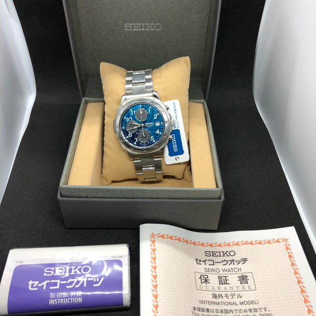 （送料無料）SEIKO（セイコーimport）クロノグラフ クォーツ 逆輸入