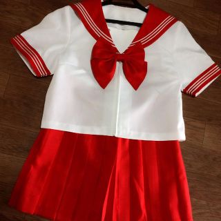 カラーセーラー 赤 セーラー服(その他)