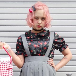 ケイティー(Katie)のKatie / ACID CHERRY puff blouse(シャツ/ブラウス(半袖/袖なし))