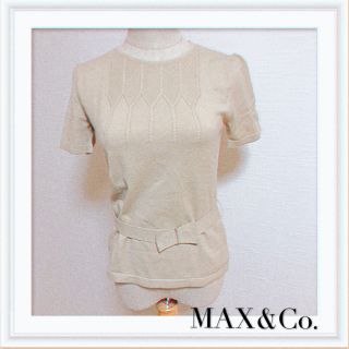 マックスアンドコー(Max & Co.)の美品 MAX&Co.の半袖ニット(ニット/セーター)