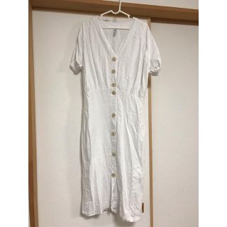 ザラ(ZARA)のZARA 2way前ボタン半袖ワンピース(ロングワンピース/マキシワンピース)