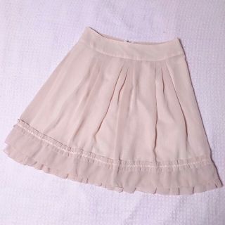 レストローズ(L'EST ROSE)の♥レストローズ♥裾花柄シフォンタックSK(ひざ丈スカート)