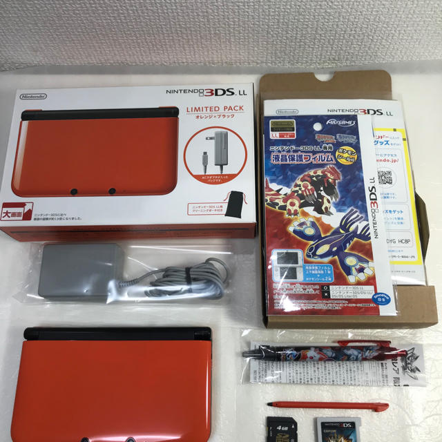 ★極美品！人気カラー！3DSLL リミテッドパック オレンジ×ブラック 送料込 1