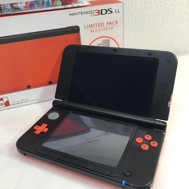 ★極美品!人気カラー!3DSLL リミテッドパック オレンジ×ブラック 送料込