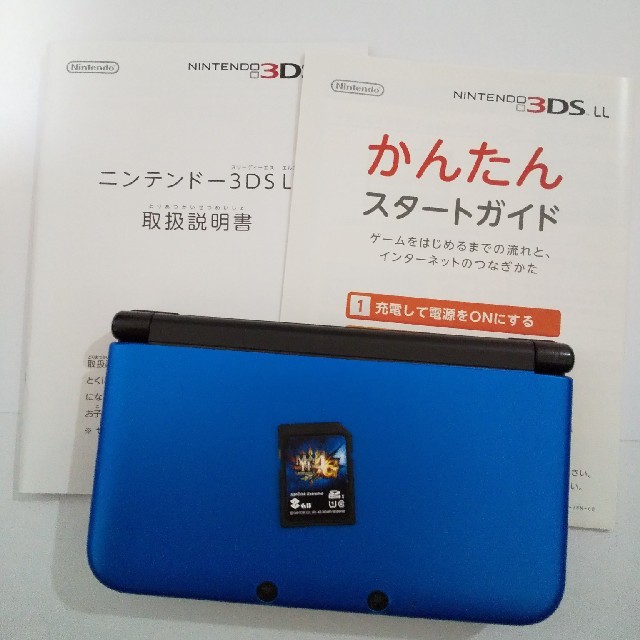 任天堂　3DS LL  ブルー×ブラック 2