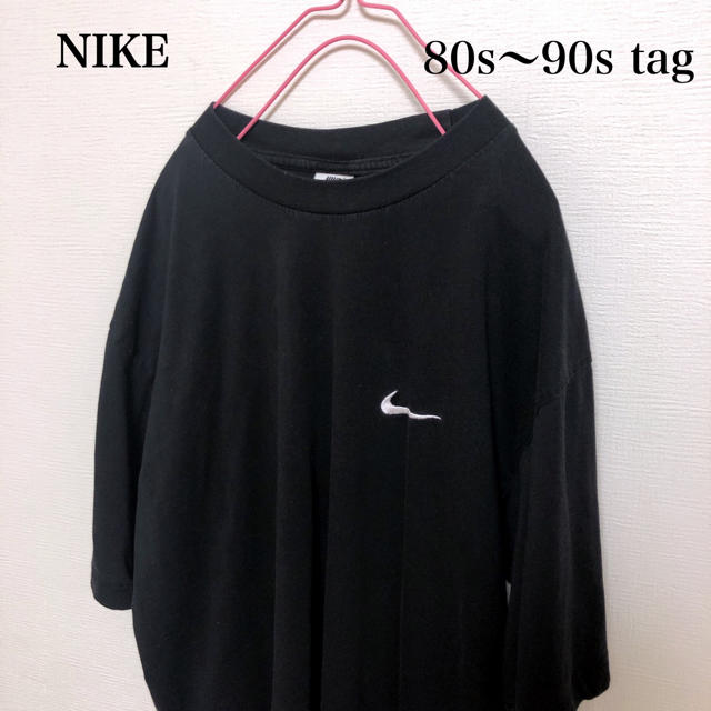 NIKE(ナイキ)の古着 銀タグ NIKE ナイキ Tシャツ 90s 刺繍 ワンポイント ロゴ メンズのトップス(Tシャツ/カットソー(半袖/袖なし))の商品写真