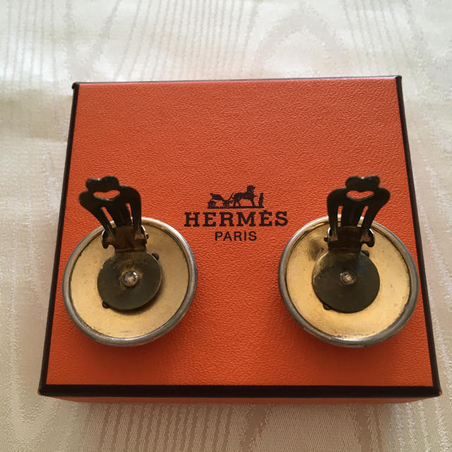 Hermes(エルメス)のエルメス ホルン柄 ヴィンテージ イヤリング レディースのアクセサリー(イヤリング)の商品写真