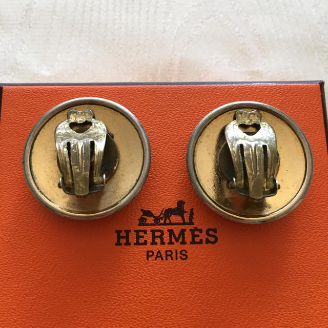 Hermes(エルメス)のエルメス ホルン柄 ヴィンテージ イヤリング レディースのアクセサリー(イヤリング)の商品写真