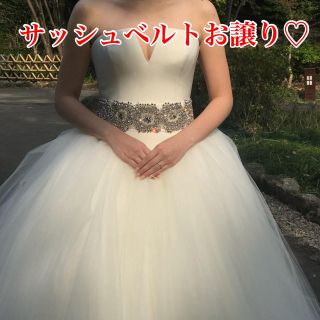 Vera Wang チェルシー　サッシュベルト結婚式