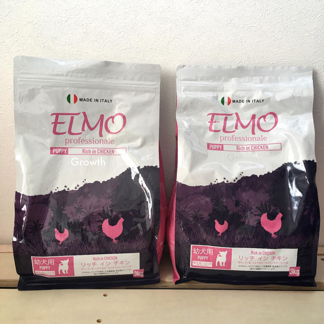 ELMO(エルモ)ドッグフード幼犬用 3kgの通販 by helmi's shop|ラクマ