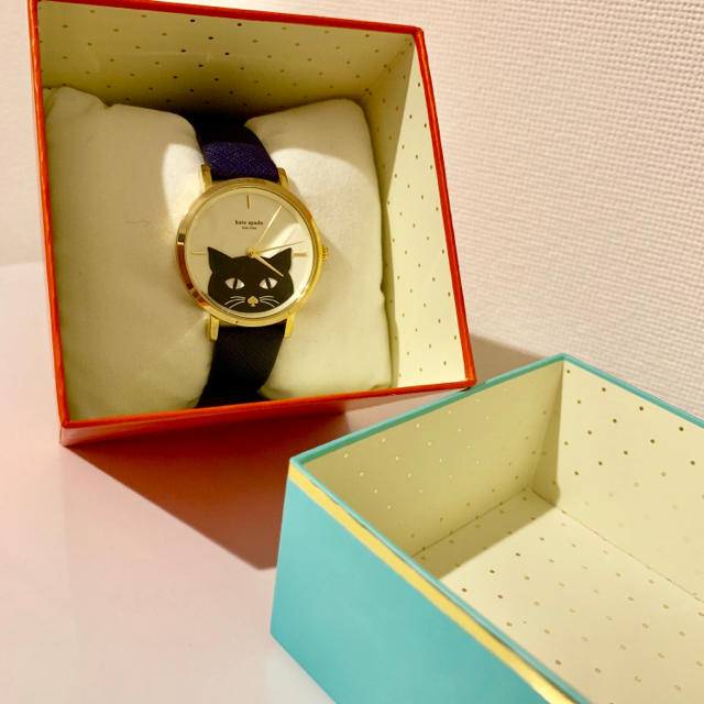 kate spade new york(ケイトスペードニューヨーク)のKate spadeの猫時計 レディースのファッション小物(腕時計)の商品写真
