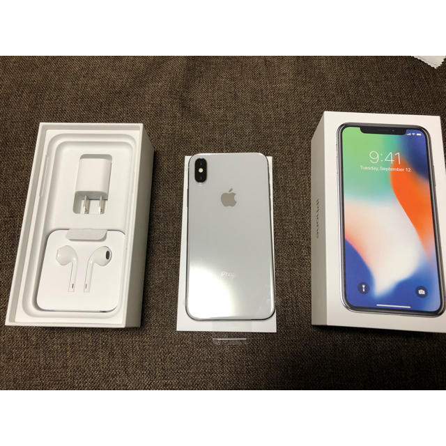 IPhoneX 64GB シルバー