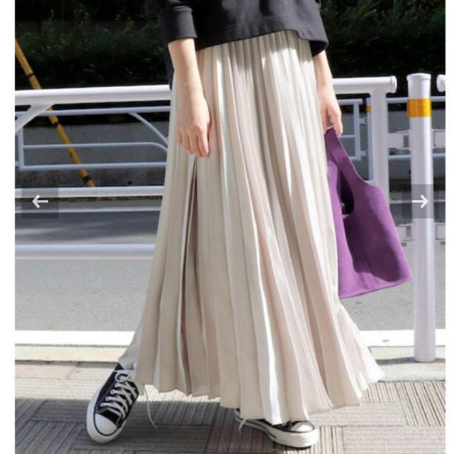 IENA(イエナ)のサテンプリーツスカート レディースのスカート(ロングスカート)の商品写真