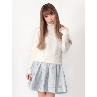 アンクルージュ(Ank Rouge)のAnk Rouge☆新品♪ぼかしフラワー柄＊ガーリータックフレアスカート(ひざ丈スカート)