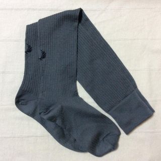 フレッドペリー(FRED PERRY)のフレッドペリー リブニーハイソックス グレー FRED PERRY(ソックス)