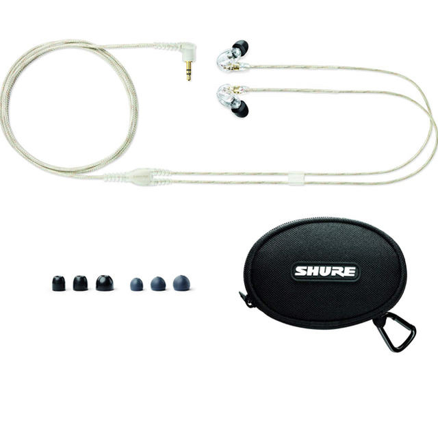 shure SE215 スマホ/家電/カメラのオーディオ機器(ヘッドフォン/イヤフォン)の商品写真