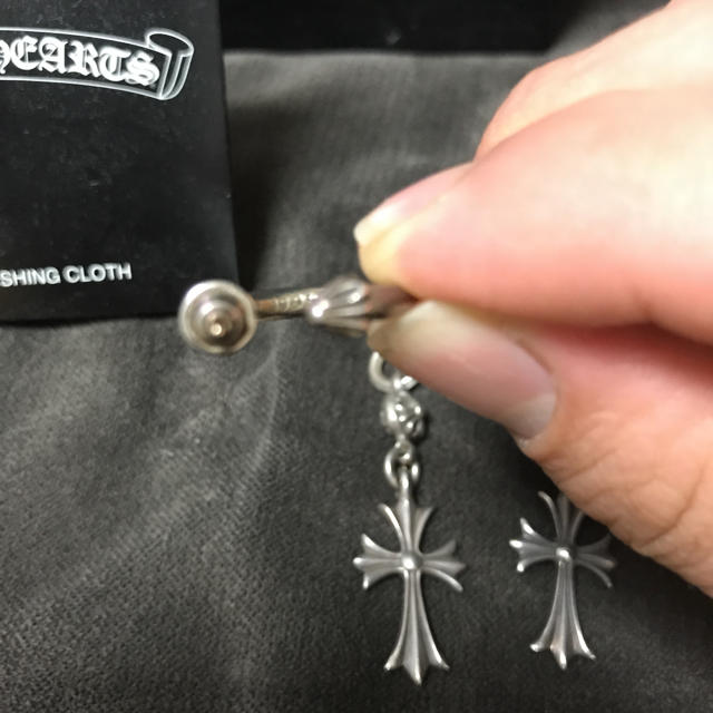 Chrome Hearts(クロムハーツ)のお値下げしました45000→42800クロムハーツ　フーププレーンピアス メンズのアクセサリー(ピアス(両耳用))の商品写真