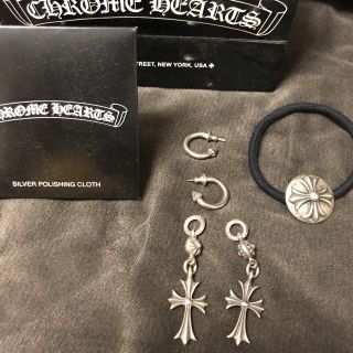 クロムハーツ(Chrome Hearts)のお値下げしました45000→42800クロムハーツ　フーププレーンピアス(ピアス(両耳用))