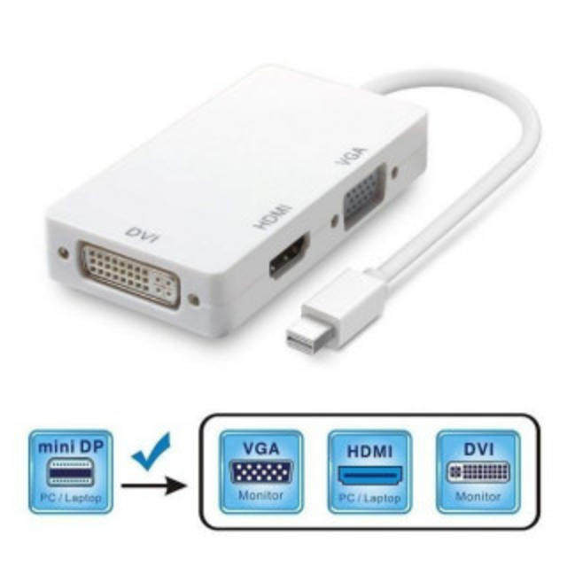 Mini Displayport HDMI VGA DVI 変換 アダプター スマホ/家電/カメラのテレビ/映像機器(映像用ケーブル)の商品写真