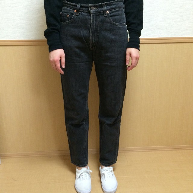 Levi's(リーバイス)のレア90S リーバイス616ブラック ハイウエスト テーパードスリムデニム レディースのパンツ(デニム/ジーンズ)の商品写真