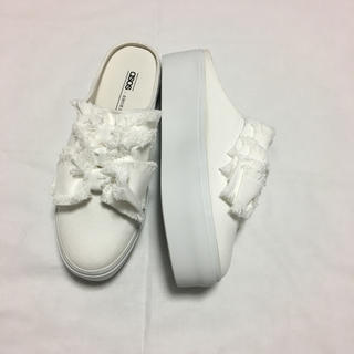 アクネ(ACNE)の【メンズサイズ】asos 厚底サンダル スニーカー 花モチーフ 厚底(サンダル)