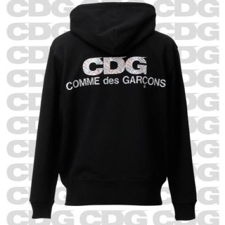 コムデギャルソン(COMME des GARCONS)のCDG ホログラムロゴ ジップアップ フーディー  XL(パーカー)