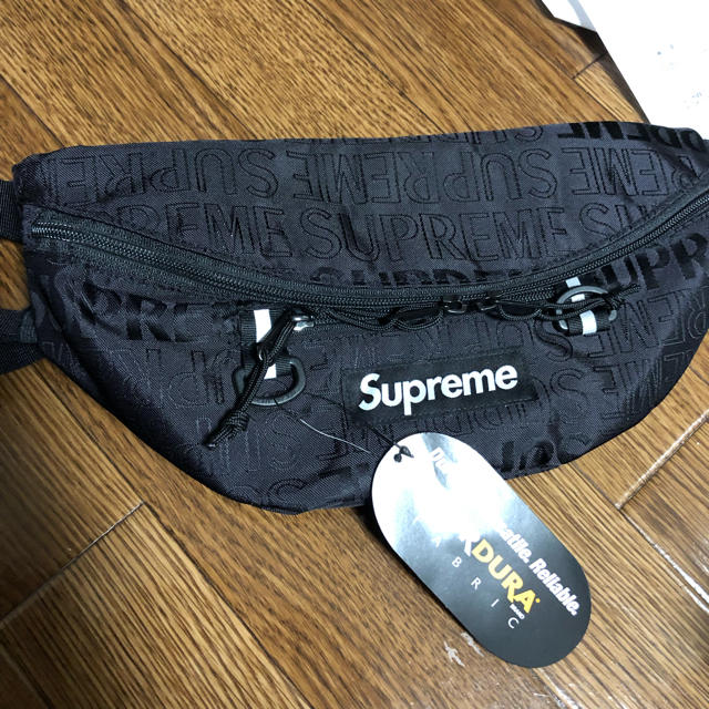 Supreme(シュプリーム)の新品 supreme 19ss waist bag ウエストバック 黒 メンズのバッグ(ウエストポーチ)の商品写真