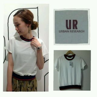 アーバンリサーチ(URBAN RESEARCH)の新品タグ付き♪URラインリブT(Tシャツ(半袖/袖なし))