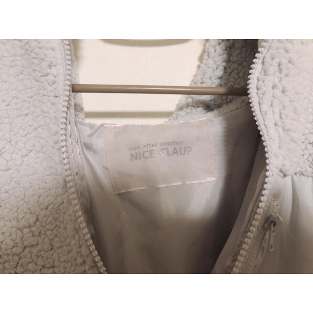 one after another NICE CLAUP(ワンアフターアナザーナイスクラップ)のNICE CLAUP ☁︎モコモコボアブルゾン☁︎ レディースのジャケット/アウター(ブルゾン)の商品写真