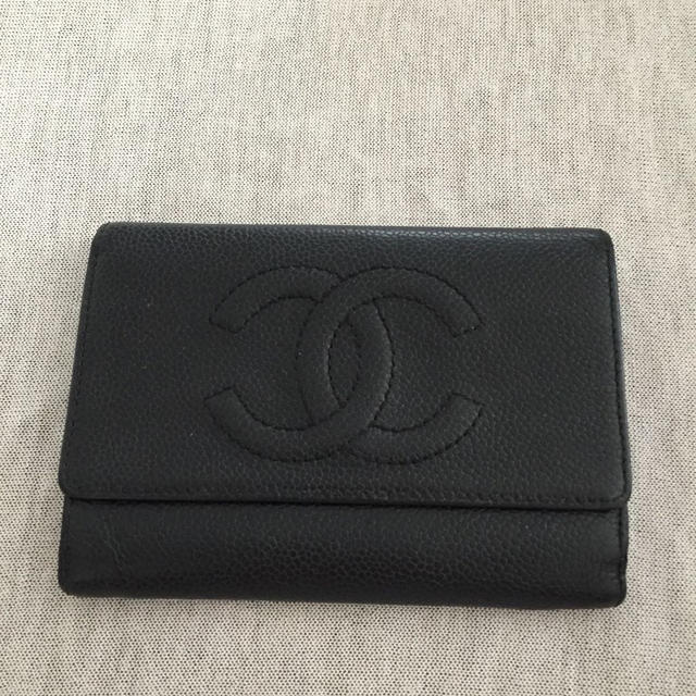 CHANEL(シャネル)のシャネル三つ折り財布キャビアスキン レディースのファッション小物(財布)の商品写真