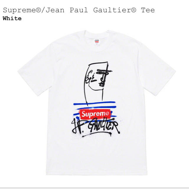 supreme Jean Paul Gaultier Teewhiteホワイト白サイズ