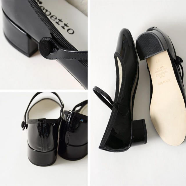 repetto(レペット)の新品未使用 レペット Mary Jane Rose 黒 レディースの靴/シューズ(バレエシューズ)の商品写真