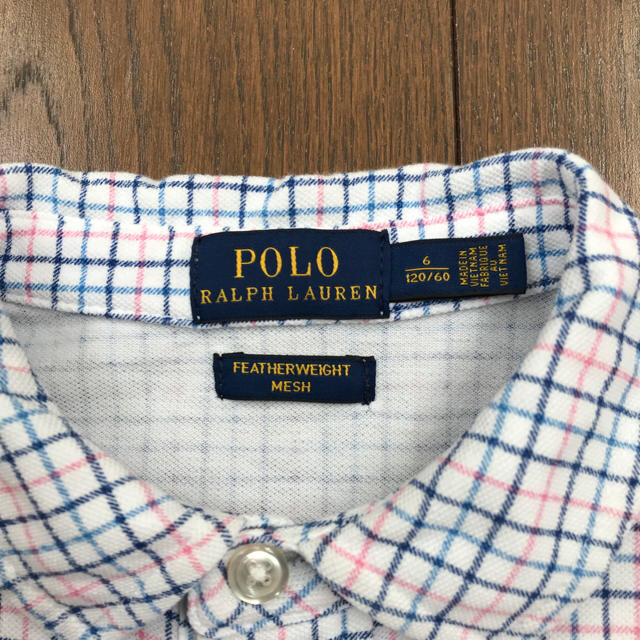 Ralph Lauren(ラルフローレン)のゆゆこ様　専用ラルフローレン ポロシャツ  チェック柄  ビッグポロ キッズ/ベビー/マタニティのキッズ服男の子用(90cm~)(Tシャツ/カットソー)の商品写真