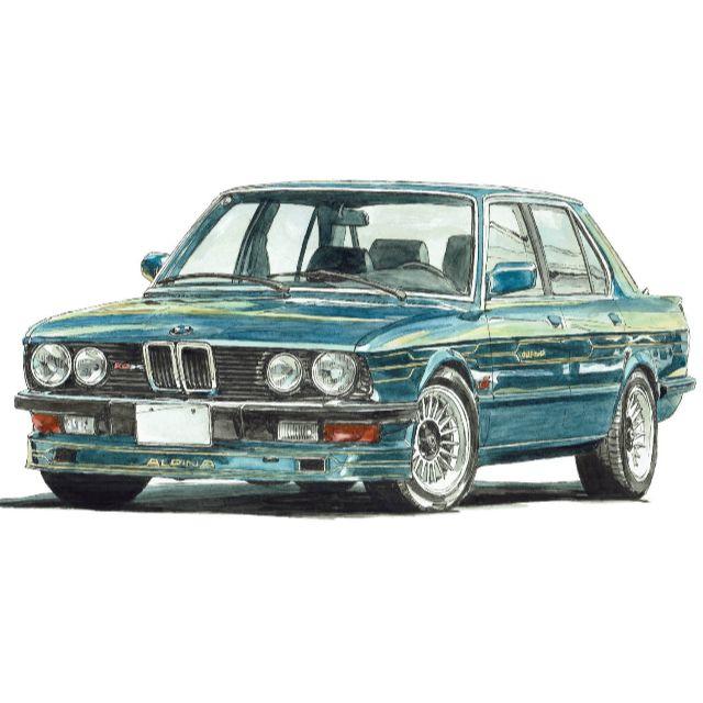 GC-1491 BMW ALPINA B5/C2限定版画サイン額装作家平右ヱ門