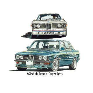 GC-1472 BMW M3/ALPINA限定版画直筆サイン額装作家平右ヱ門