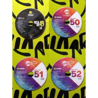 ズンバ(Zumba)のZUMBA　ズンバ　MEGAMIX　CD　49　50　51　52　4枚セット(ワールドミュージック)