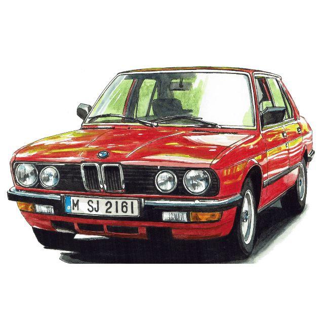 GC-1140 BMWアルピナ/524i限定版画直筆サイン額装●作家平右ヱ門 3