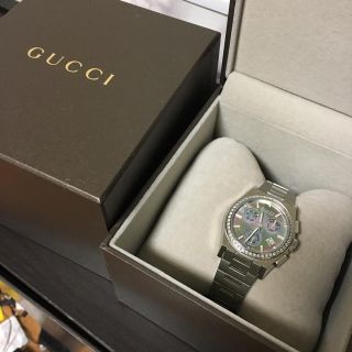 Gucci - GUCCI グッチ パンテオン ブラックシェル ダイヤ 腕時計の通販