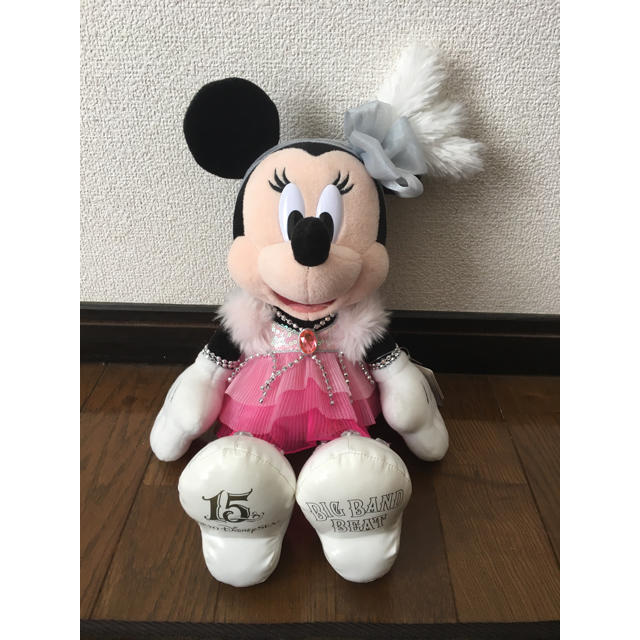 Disney(ディズニー)のビックバンドビート ミニー ぬいぐるみ 東京ディズニーシー15周年 エンタメ/ホビーのおもちゃ/ぬいぐるみ(キャラクターグッズ)の商品写真