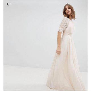 エイソス(asos)のasos プリーツドレス(ロングドレス)