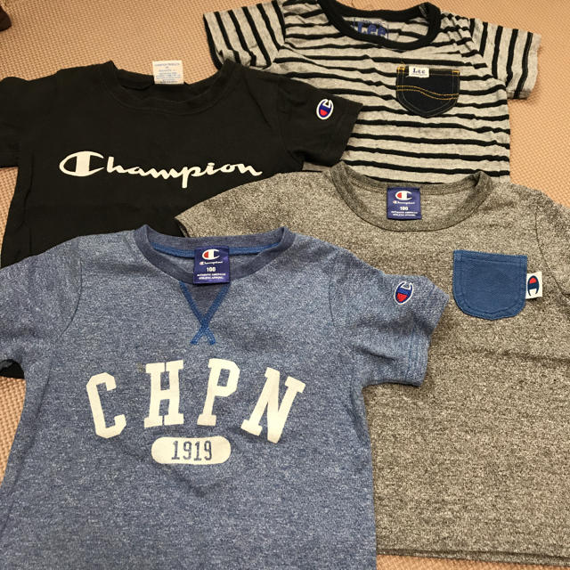 Champion(チャンピオン)のTシャツ セット売り 100 キッズ/ベビー/マタニティのキッズ服男の子用(90cm~)(その他)の商品写真