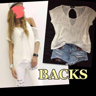 バックス(BACKS)のBACKS♡鍵編みニット(ニット/セーター)