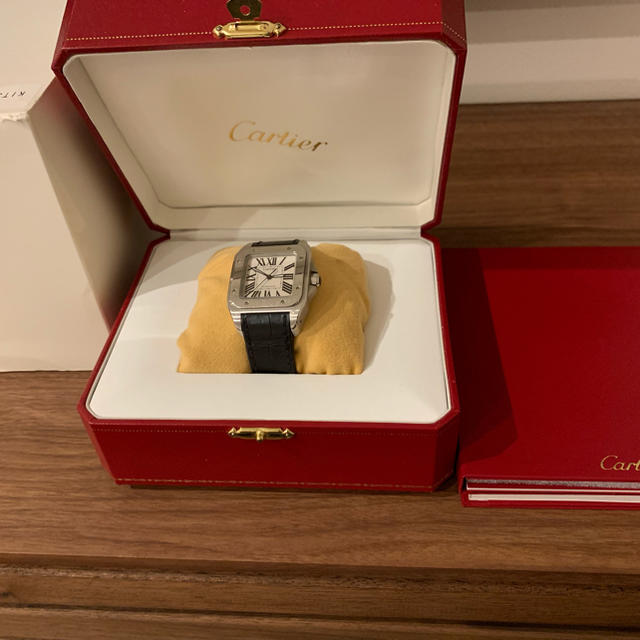 Cartier(カルティエ)のカルティエ    サントス100 ボーイズサイズ レディースのファッション小物(腕時計)の商品写真