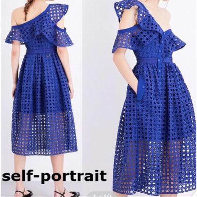 SELF PORTRAIT(セルフポートレイト)のself-portrait  ワンピース  UK8  US4 レディースのワンピース(ロングワンピース/マキシワンピース)の商品写真