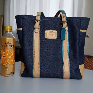 コーチ(COACH)のCOACH　デニム調トートバッグ(トートバッグ)