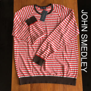 ジョンスメドレー(JOHN SMEDLEY)のほぼ新品✨john smedley ボーダーニット(ニット/セーター)