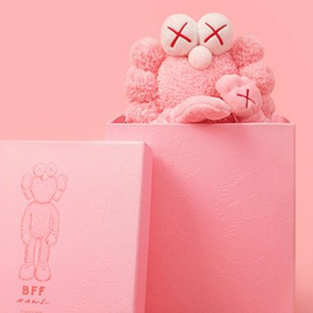 kaws BFF  flash pink