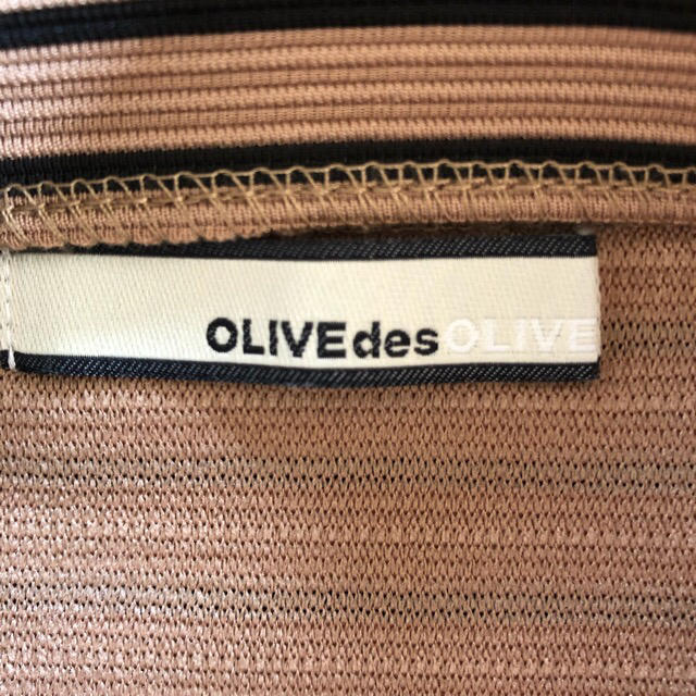 OLIVEdesOLIVE(オリーブデオリーブ)のOLIVE des OLIVE ボーダーカットソー レディースのトップス(カットソー(半袖/袖なし))の商品写真