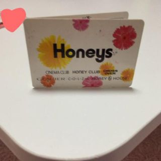 ハニーズ(HONEYS)のハニーズ メンバーズカード(その他)